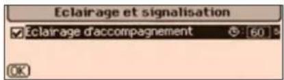 Eclairage et signalisation ✓ Eclairage d'accompagnement 60 OK