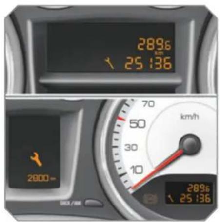 2896 km 25:136 70 km/h 50 30 10 2896 25:136 2800