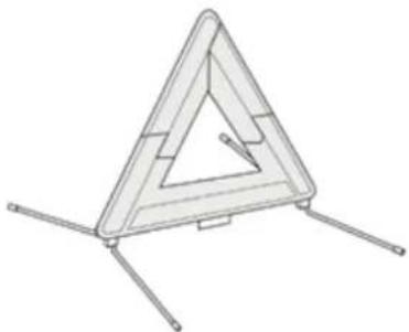 PEUGEOT 208 (2015) - Installation du triangle sur la chaussée - 1