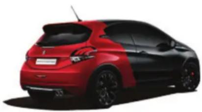 PEUGEOT 208 (2015) - Peinture mate Coupe franche - 1