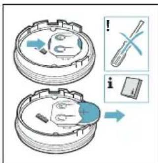 Diagram illustrating a mechanical assembly process with labeled parts and directional arrows, including a tool and switch.
