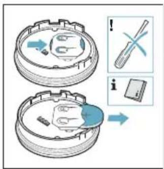 Diagram illustrating a mechanical assembly process with labeled parts and directional arrows, including tool icons and explanatory labels.