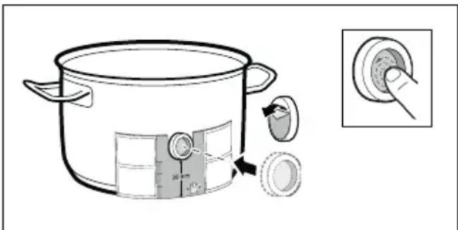 BOSCH PXY675DE3E - Aufkleben des Silikonpatches - 1