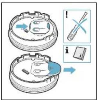 Diagram illustrating a mechanical assembly process with labeled parts and directional arrows, including a screwdriver and switch symbols.