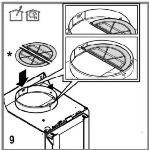 Technical diagram illustrating a mechanical assembly with labeled components and progressive assembly steps