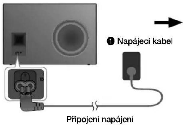 ① Napájecí kabel Připojení napájení