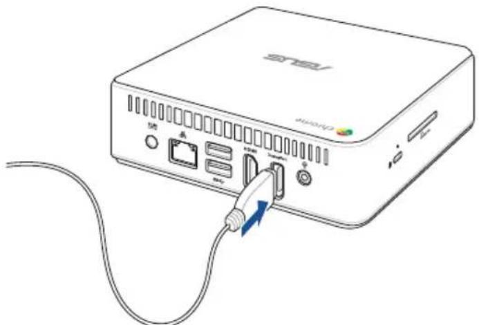 ASUS CHROMEBOX2-G065U - ディスプレイパネルを本機に接続する - 2
