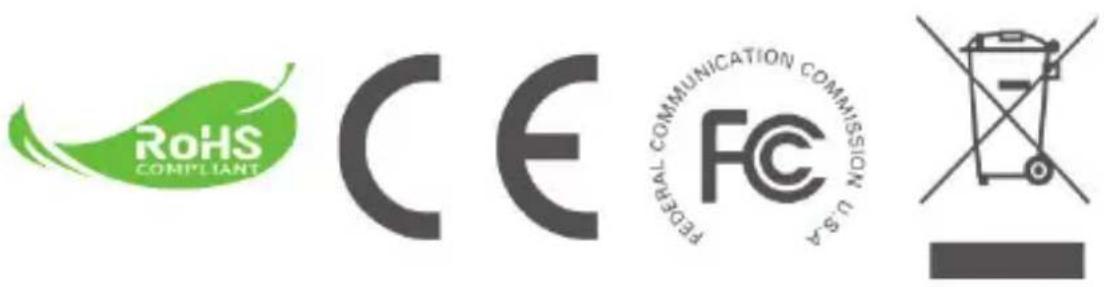 RoHS COMPLIANT CE FEDERAL COMMUNICATION COMMISSION U.S.A. -7 -0