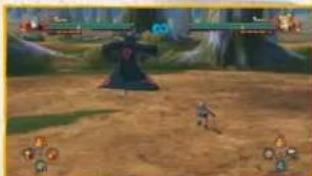 Game scene with character, umbrella, and environment elements (no readable text or symbols)