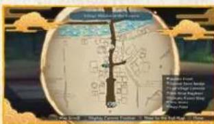 Circular diagram with labeled points and annotations, possibly illustrating a map or layout concept