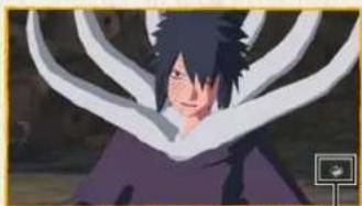 Anime character with dark hair and white outstretched arms, wearing purple robe (no visible text or symbols)