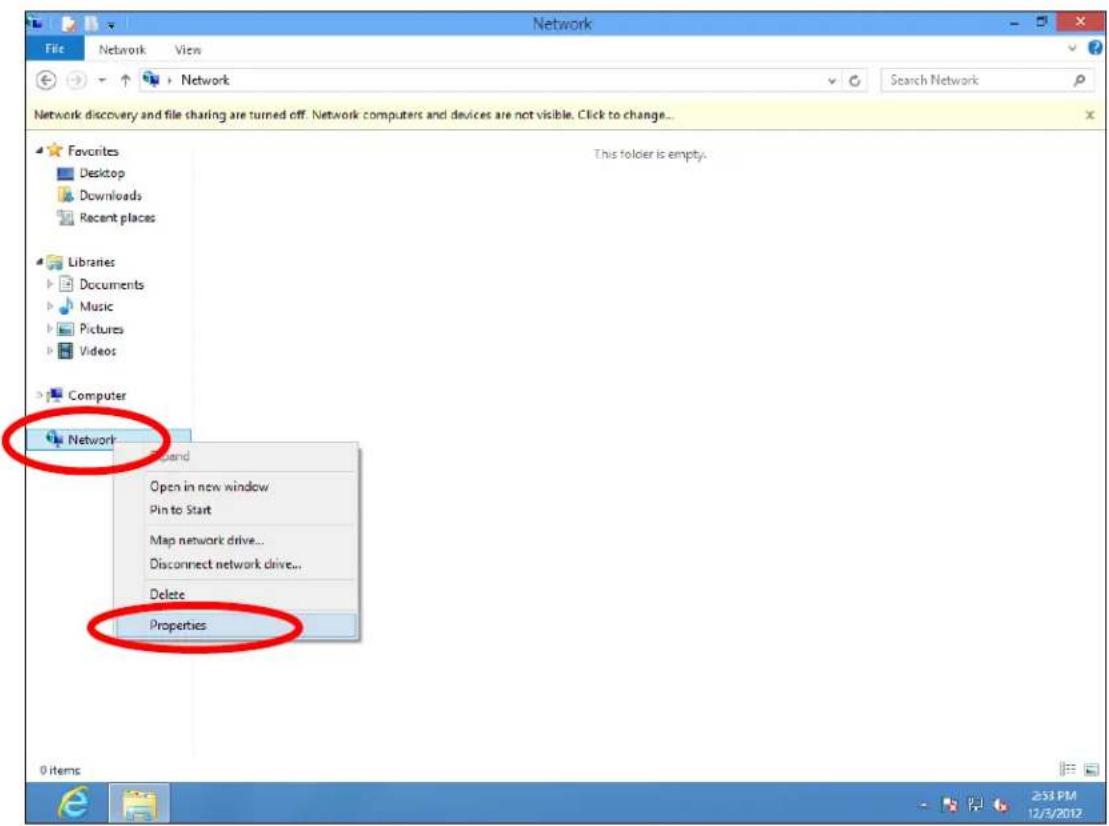 V7 APAC1200 - Cliquez sur « Properties » (Propriétés). - 6