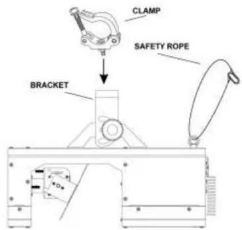 CLAMP SAFETY ROPE BRACKET