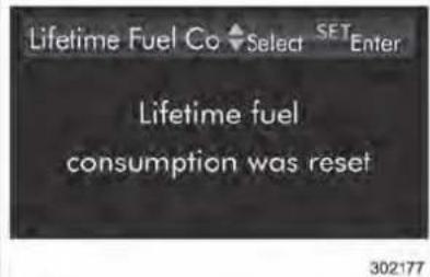 SUBARU Impreza (2013) - ▼Réinitialisationdelaconsommation decarburantdetouteladuréede vie - 6