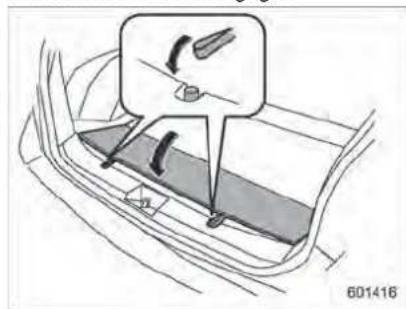 SUBARU Impreza (2013) - ■ Rangementdelacouverture del'espacederangement - 2