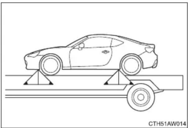 SUBARU BRZ (2013) - Utilisation d'une dépanneuse à plateau - 1