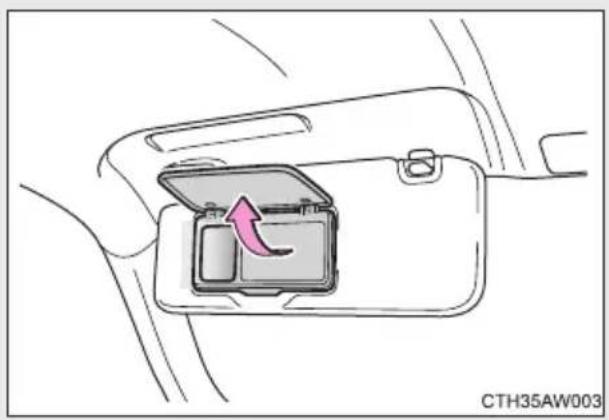 SUBARU BRZ (2013) - 3-5. Autres équipements intérieurs Miroirs de courtoisie - 1