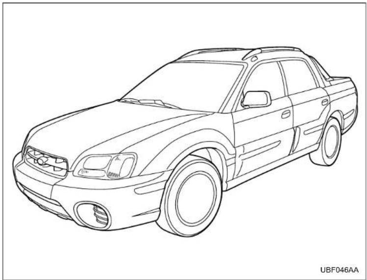 Line drawing of a sedan car (no text or symbols on the car body)