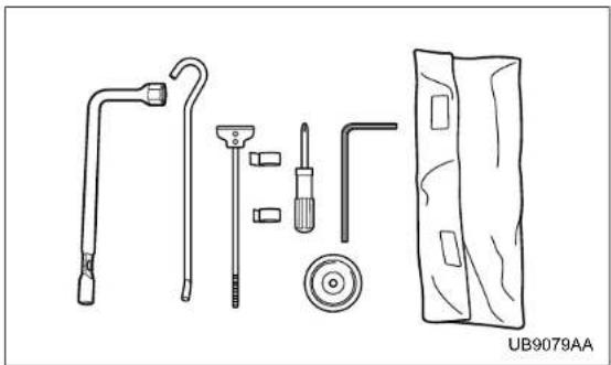 Line drawing of various mechanical and electrical components including a hook, screwdriver, and battery cover (no text or symbols)