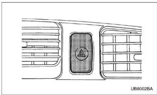 Diagram of a car air vent with a highlighted rectangular component and grid pattern (no text or symbols)