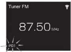 PIONEER X-HM76D - Mémorisation d'une station - 1