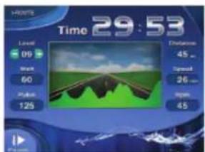 TIME 29:53 Level 09 Brack 60 Position 125 Distortion 45 ... Speed 26 ... Ripin 45