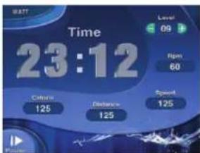 WATT Time 23:12 Cathode 125 Distance 125 Square 125 Ripm 60