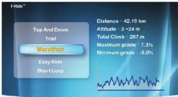 T-Ride™ Top And Down Trail Marathon Easy Ride Short Loop Distance : 42.19 km Altitude : 3 ~24 m Total Climb : 287 m Maximum grade : 7.3% Minimum grade : -5.0%