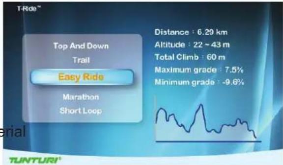 T-Ride™ Top And Down Trail Easy Ride Marathon Short Loop Distance : 6.29 km Altitude : 22 ~ 43 m Total Climb : 60 m Maximum grade : 7.5% Minimum grade : -9.6%