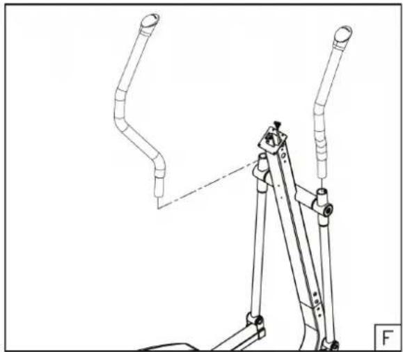 TUNTURI Cross R 2.1 - Assembly step F - 1
