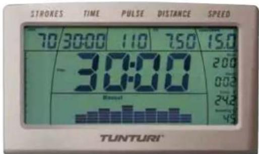 STROKES TIME PULSE DISTANCE SPEED 70/30:00 110 750 15.0 30:00 200 002 248 49 TUNTURI®