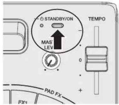 STANDBY/ON MAS LEV 0 - + TEMPO PAD FX FX1
