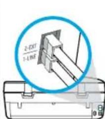 HP OfficeJet 4652 - Si hay dispositivos adicionales conectados a la línea telefónica - 2