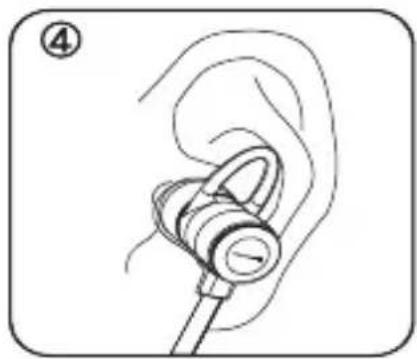 Line drawing of a ear with a handheld earband (no text or symbols)