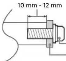 10 mm - 12 mm