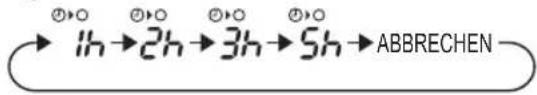 SHARP AY-XP24LR - Drücken Sie die 12·3·5 Stunden ZEITSCHALTER-AUS-Taste um die gewünschte Zeit einzustellen. - 1