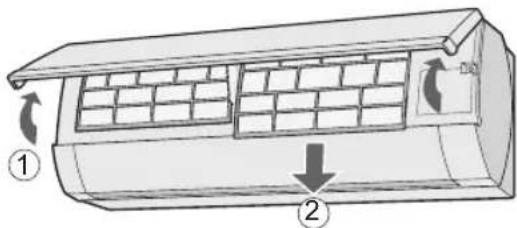SHARP AY-XP24LR - Entnehmen Sie die Luftfi Iter. - 1