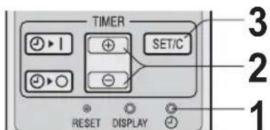 SHARP AY-XP24LR - ΡΥΘΜΙΣΗ ΤΗΣ ΩΡΑΣ - 1