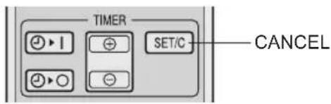 TIMER SET/C CANCEL