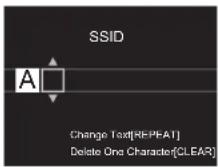PIONEER X-HM86D - ■ Ввод SSID точки доступа - 1