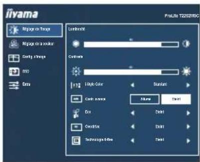 IIYAMA ProLite T2252MSC - MENU DES PARAMÈTRES DE RÉGLAGE - 2
