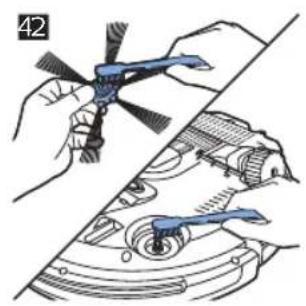 Illustration of a hand holding a blue helicopter on a mechanical component, with no visible text or symbols.