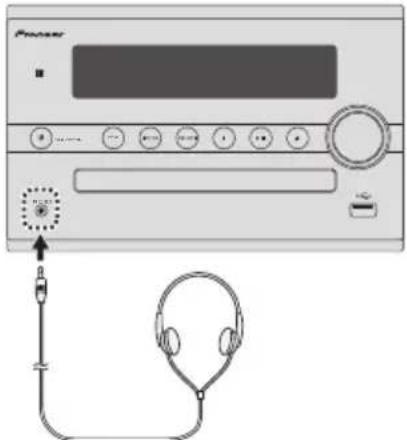 PIONEER X-CM56D - Использование наушников - 1