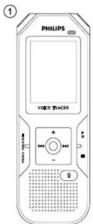 PHILIPS VOICE TRACER PASU IMOCUM + - + - + - + - + -