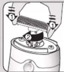 Diagram of a device with labeled parts, showing a brush applying material to a component with numbered callouts.