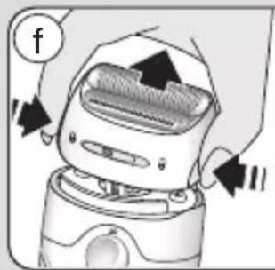 Illustration of a hand using a blender to press or adjust a tray (no text or symbols visible)