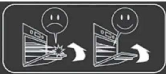 Two identical icons showing a computer monitor with a sad face and a document, connected by arrows (no text or symbols)