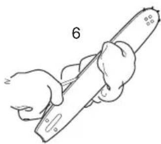 Illustration of a hand holding a tool, no text or symbols present