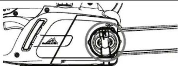 Technical line drawing of a car's front wheel assembly (no text or symbols)