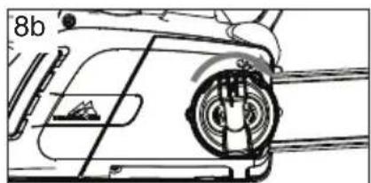 Technical line drawing of a car interior showing dashboard and wheel (no text or symbols)